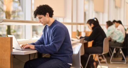 123 Join us in our fully tech-equipped classrooms, designed for learning and productivity.